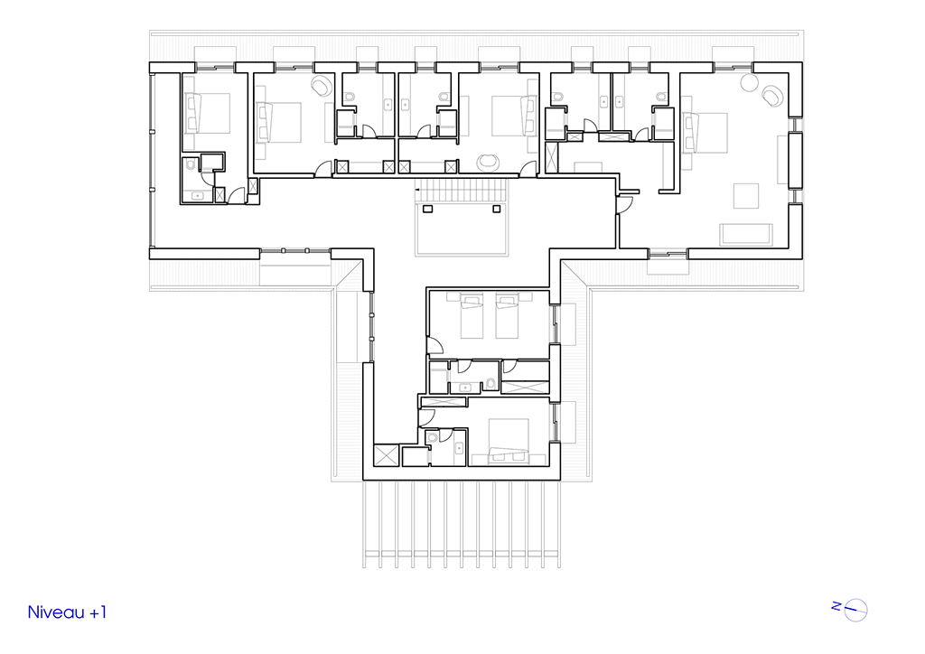 Plan de l'étage après rénovation.